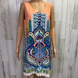 Pink Owl Boho Print Shift Dress‎